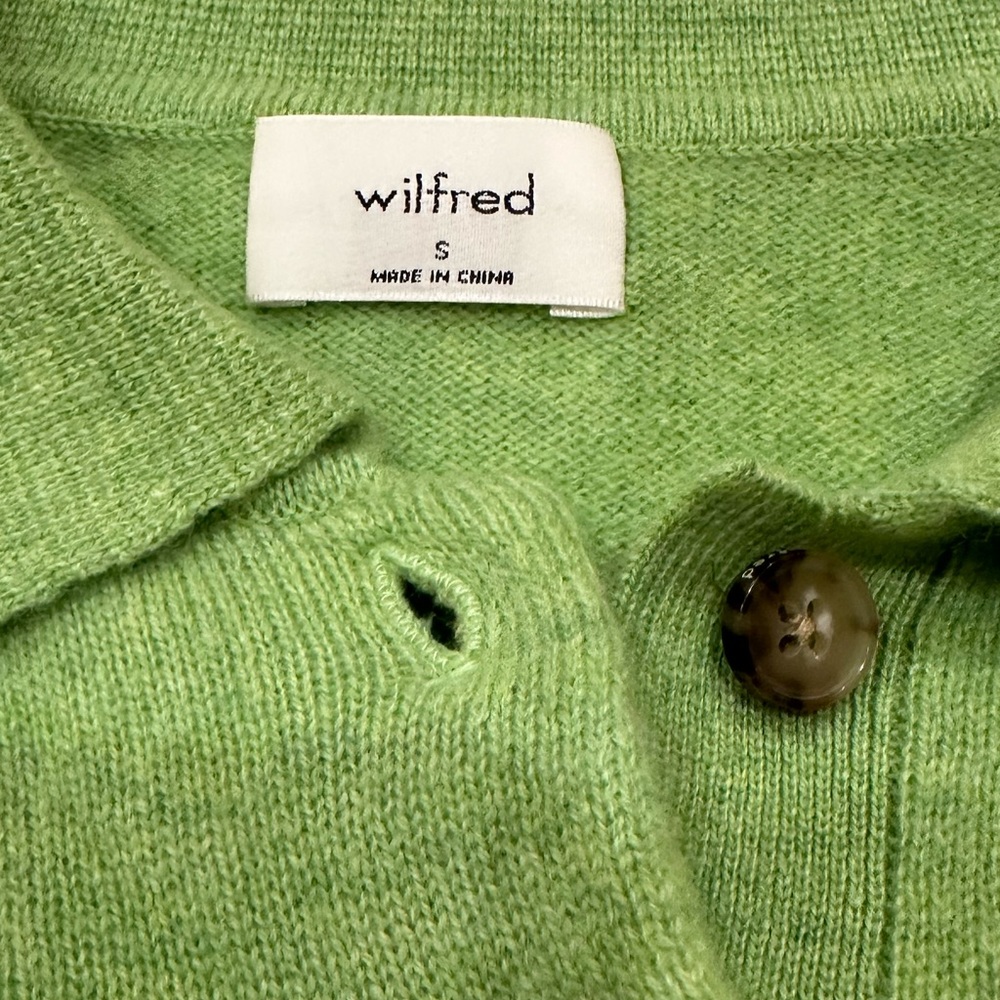 Wilfred Green Cashmere Sweater - Picture 2 of 4